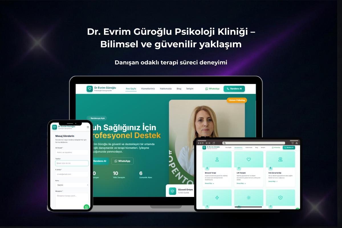 Dr. Evrim Güroğlu – Psikoloji Kliniği Web Sitesi