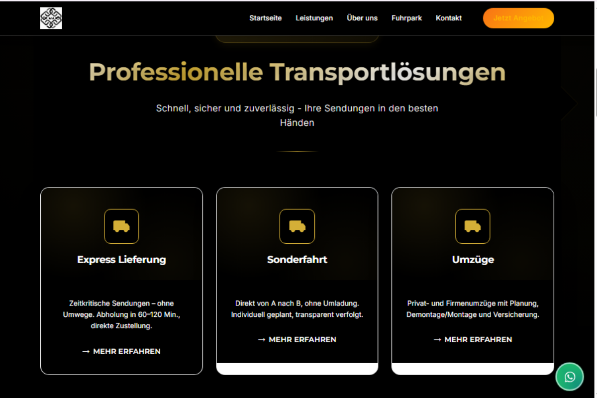 ATA Transporte – Almanca Lojistik Web Sitesi - Görsel 2