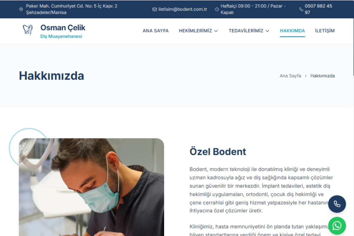 Bodent – Premium Diş Kliniği Web Sitesi - Görsel 4