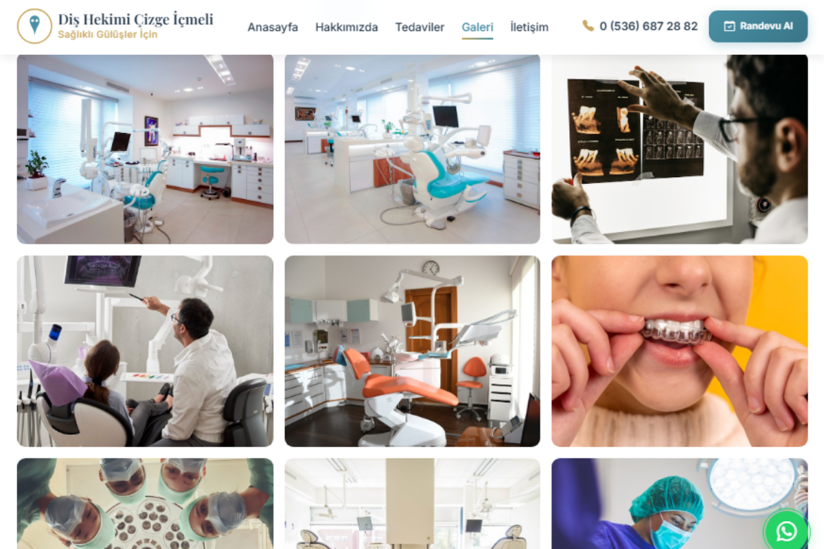 Çizge İçmeli Diş Kliniği – Kurumsal Klinik Web Sitesi - Görsel 4