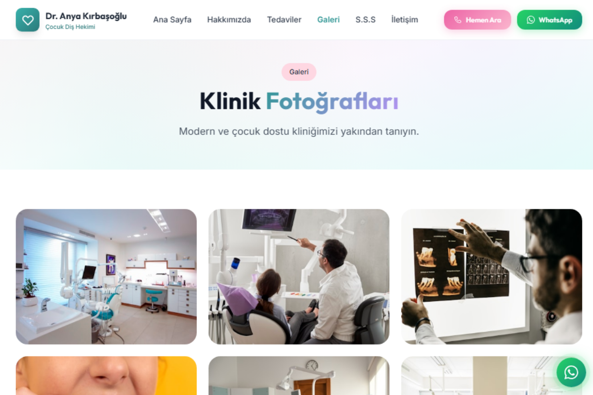 Dr. Anya Yağdıran Kırbaşoğlu – Çocuk Diş Kliniği Web Sitesi - Görsel 3