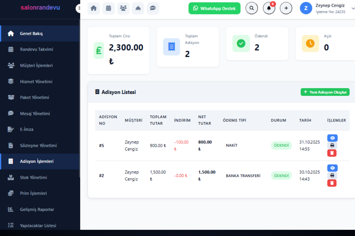 Randevu Yönetim Sistemi - Görsel 2