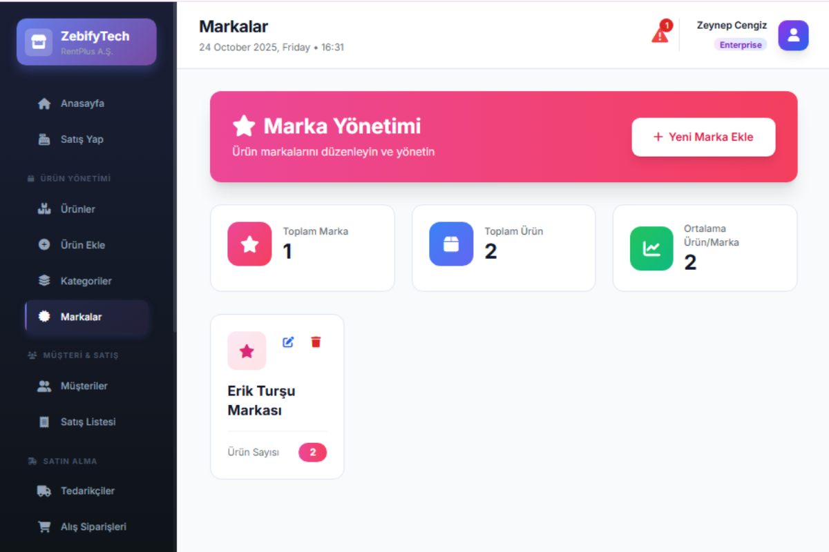 ZebifyTech POS – Satış ve Stok Takip Sistemi - Görsel 4