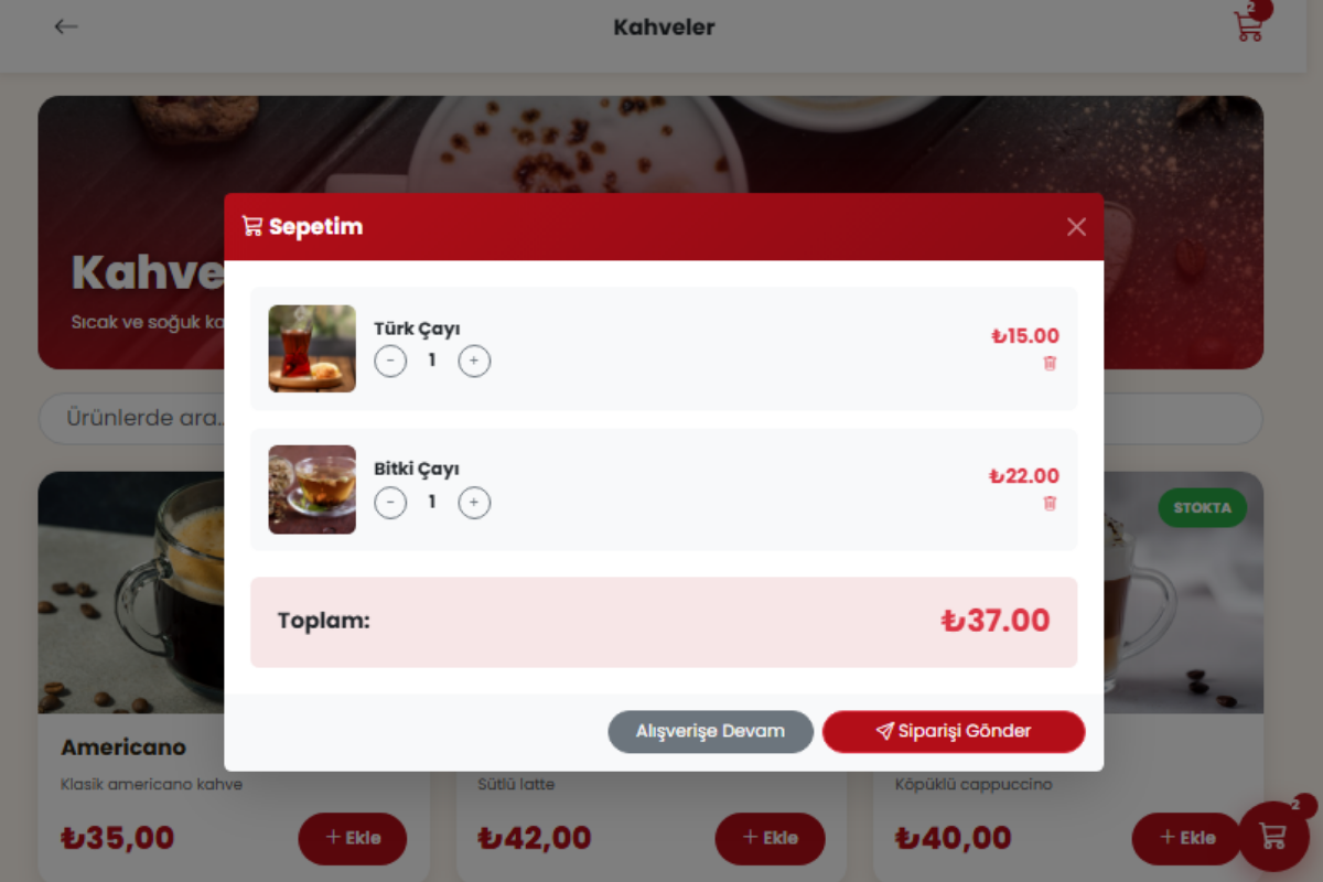 QR Menü – Dijital Restoran Yönetim Sistemi - Görsel 2
