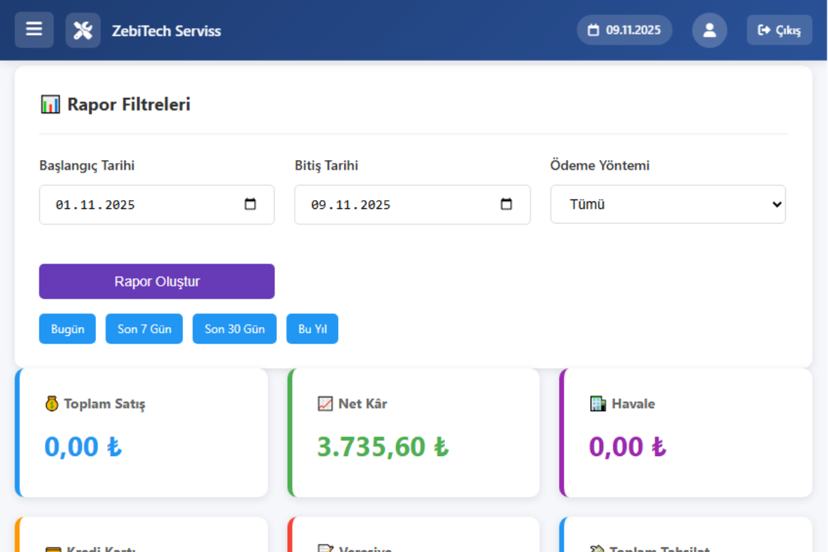 Teknik Servis Yönetim Sistemi - Görsel 2