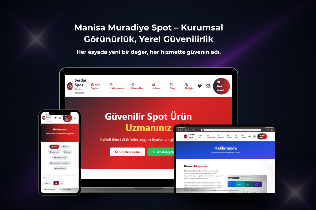 Manisa Muradiye Spot – Kurumsal Hizmet Web Sitesi