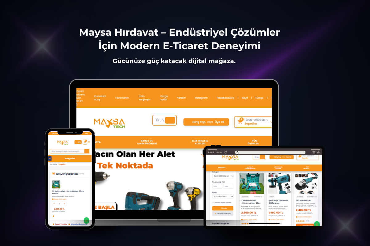 Maysa Hırdavat – Kurumsal E-Ticaret Platformu