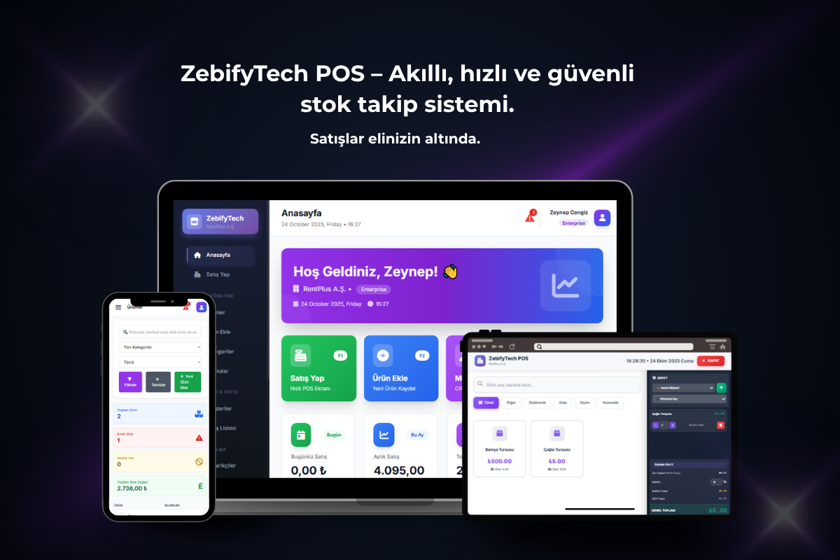 ZebifyTech POS – Satış ve Stok Takip Sistemi